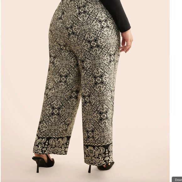 Bloomchic Mid Rise Boho Print Pocket Pants - Size 18-20/2X - NWT - Picture 4 of 10